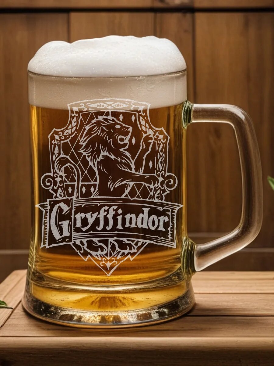 Кружка пивная с гравировкой Гриффиндор