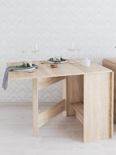 Изображение товара Стол обеденный ARNIKA "Книжка", раскладной, ЛДСП, дуб сонома