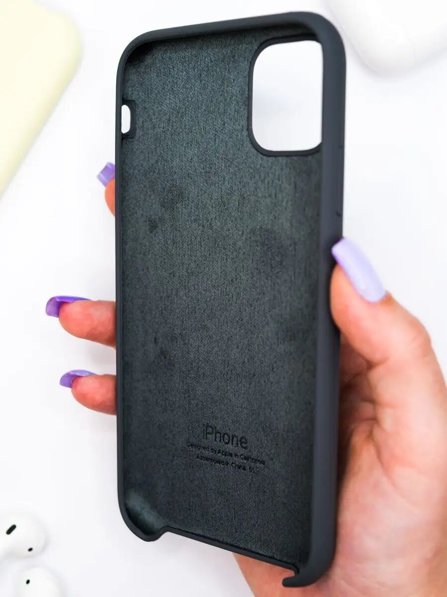 Силиконовый чехол для iPhone 11, матовый, мягкий, противоударный, тонкий — фото 1