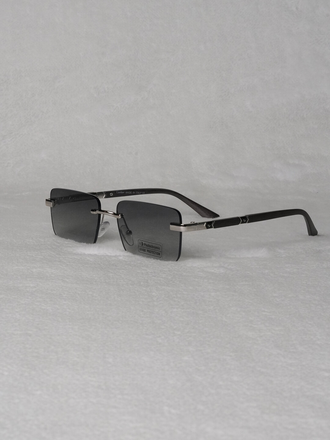 Солнцезащитные очки , серый металлик — фото 1