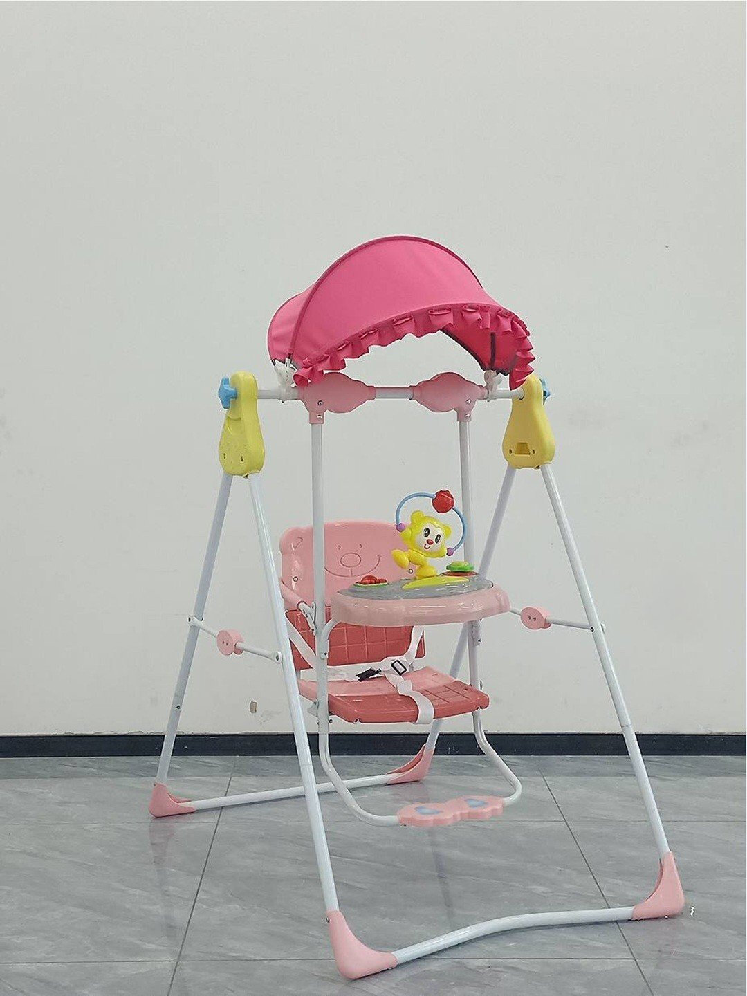 Качели, для детей, до 6 лет, пластик, металл, нагрузка до 30кг