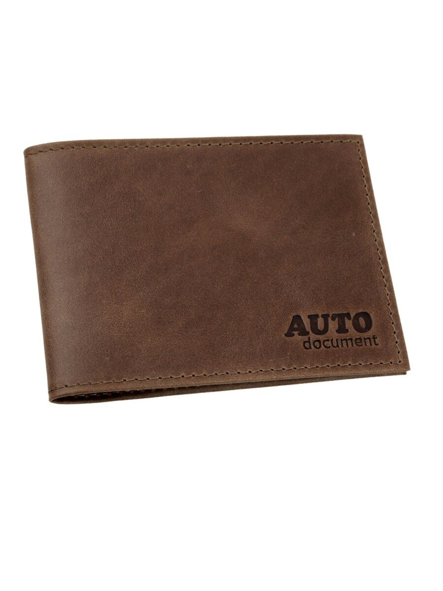 Обложка для автодокументов CORIUM, темно-коричневый — фото 1