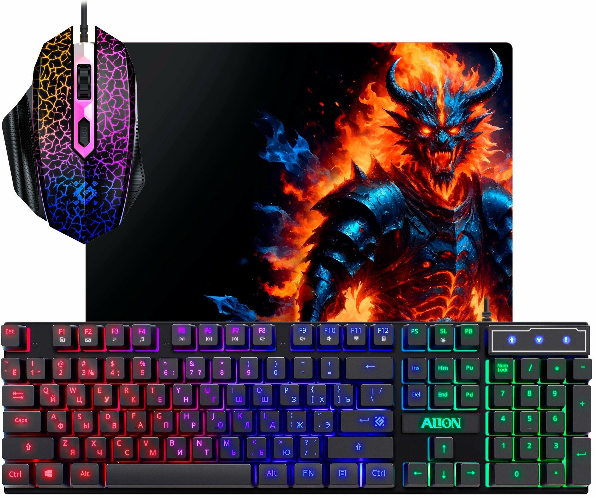 Клавиатура и мышь для компьютера, набор игровой GS-987