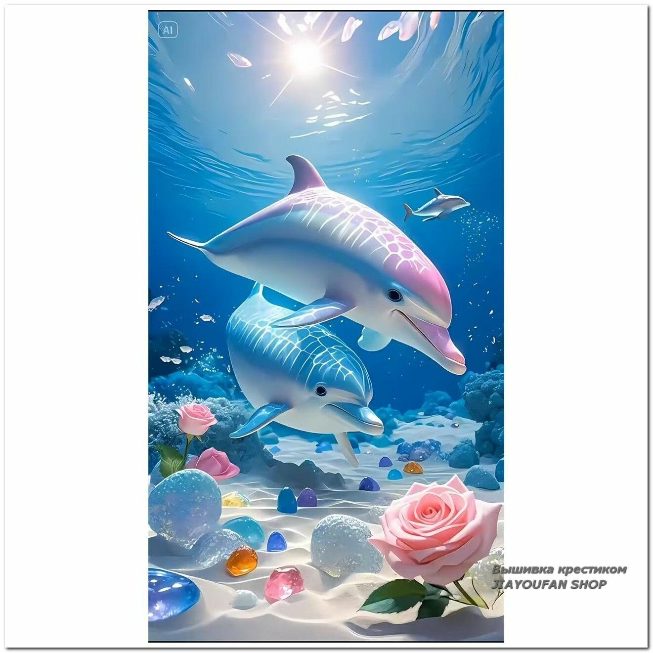 Набор для вышивания крестом, 11 Канiteй (11CT), канва 60x110 см, готовая вышивка 50x100 см