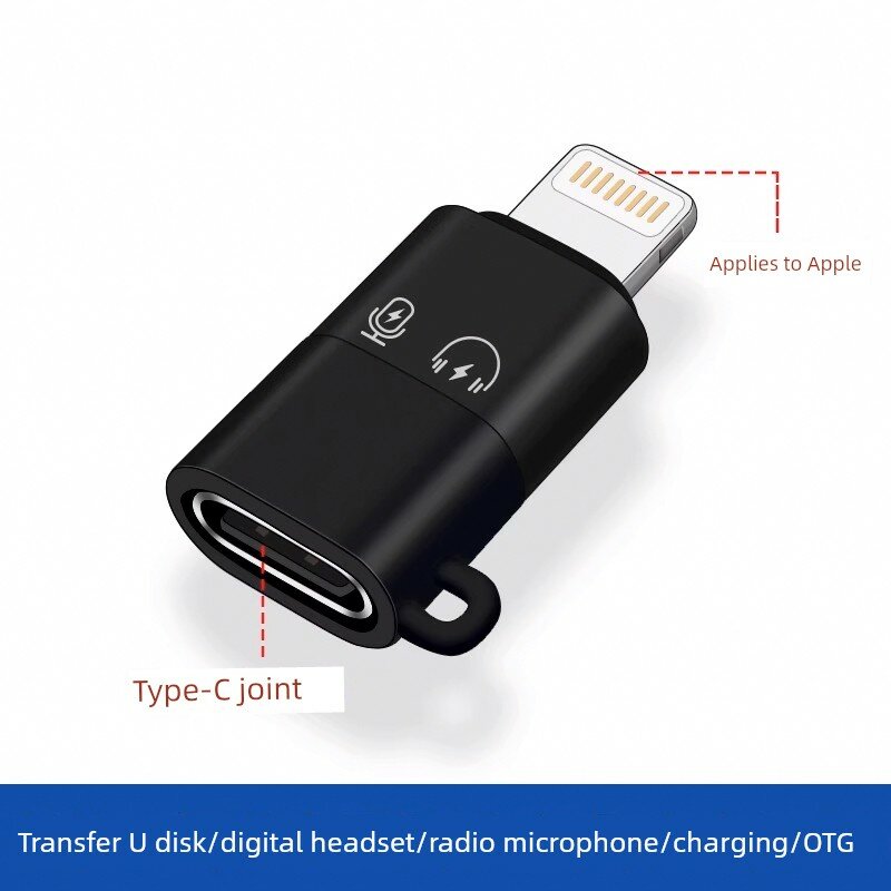 Адаптер Type-C (Lightning) — USB-C (женский), совместимый с Apple iPhone 15 Pro Max, для быстрой зарядки PD, кабель для