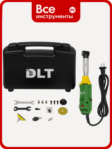 Изображение товара Гравер DLT G-100 с кейсом 1151К, щеточный безударный инструмент с электронным регулированием оборотов, сетевое питание
