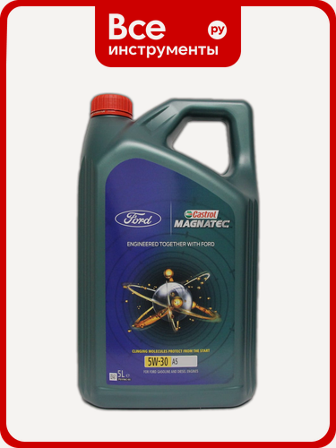 Изображение товара Моторное масло Castrol MAGNATEC A5 5W-30 (5л) 15D5E8 синтетическое для дизельных и газовых двигателей с присадками