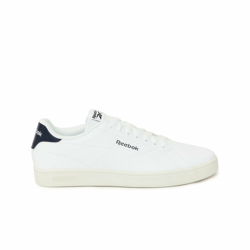 фото Полуботинки reebok reebok court clean, размер 10 us, белый, бежевый, голубой