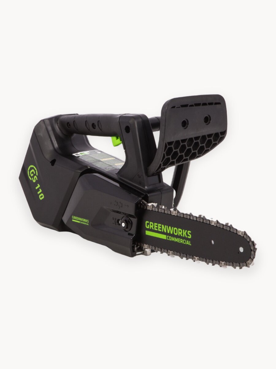 Пила цепная одноручная аккумуляторная Greenworks 2003807 (арбориста), 40V, 25,4 см, бесщеточная, без АКБ и ЗУ