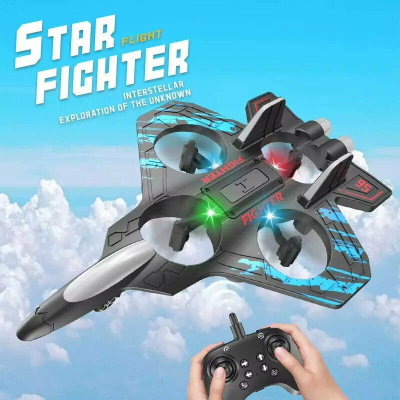 Радиоуправляемый самолет Starfighter RC Drone, пенопласт, LED-подсветка, 2.4 ГГц