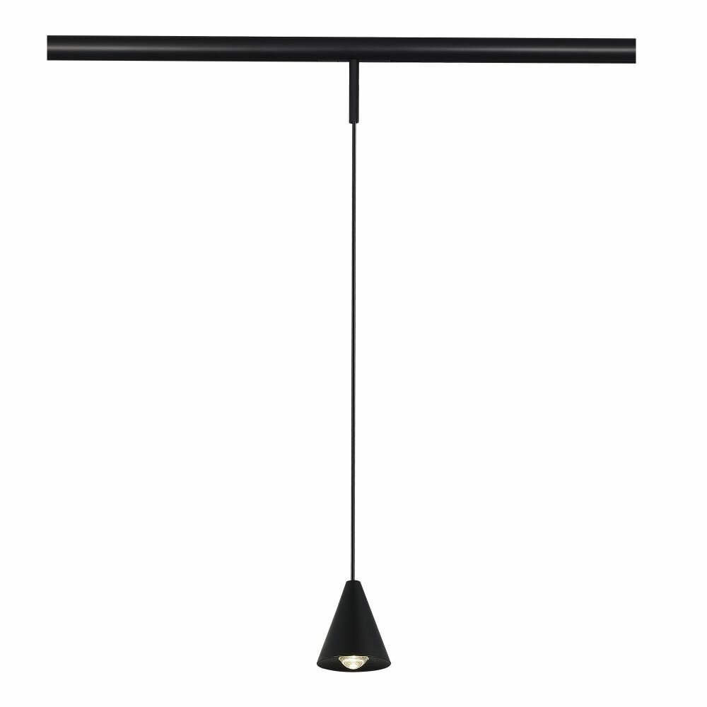ST689.446.05 ST-Luce Магнитный трековый светильник Черный LED 1*5W 4000K Lm Ra>90 40° IP20 D80xH98 24V.