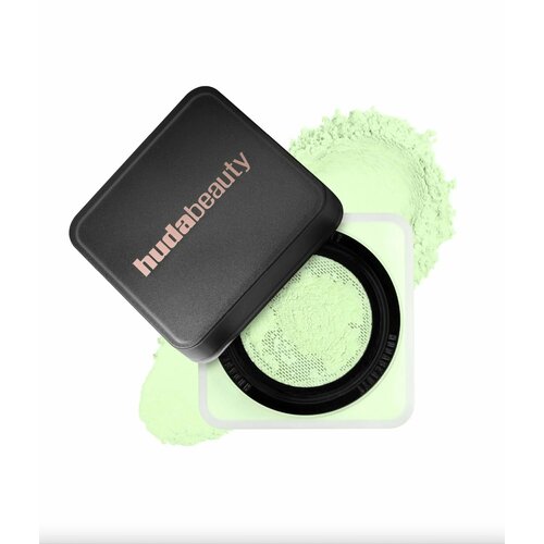 фото Huda beauty рассыпчатая пудра для лица easy bake loose baking & setting powder (matcha milk cake) 20 г