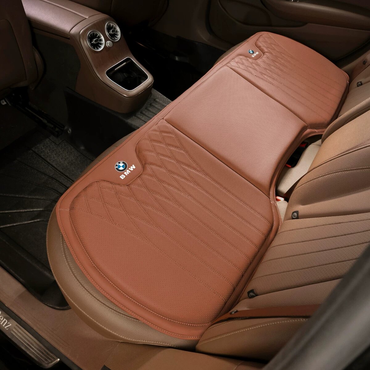 Заднее сиденье BMW 3 серии, дышащий чехол, оранжевый Эмма, четырехсезонный автомобильный чехол