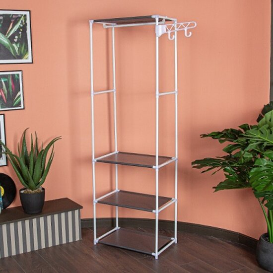 Напольная вешалка для одежды HELEX Home W-04-1 белая