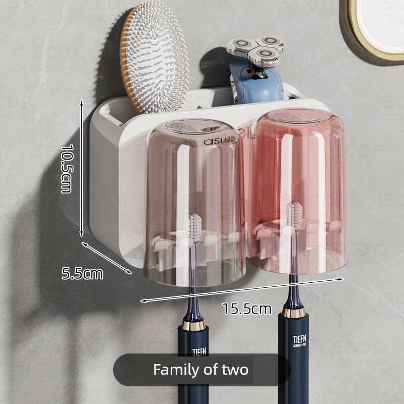 Настенный держатель для зубных щеток, набор для ванной комнаты, комплект для электрической зубной щетки и стаканчиков
