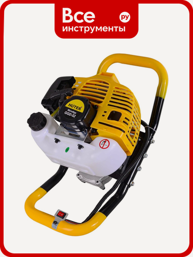Изображение товара Мотобур Huter GGD-52 70/13/1 для зимней рыбалки, двухтактный бензиновый двигатель, профессиональный уровень