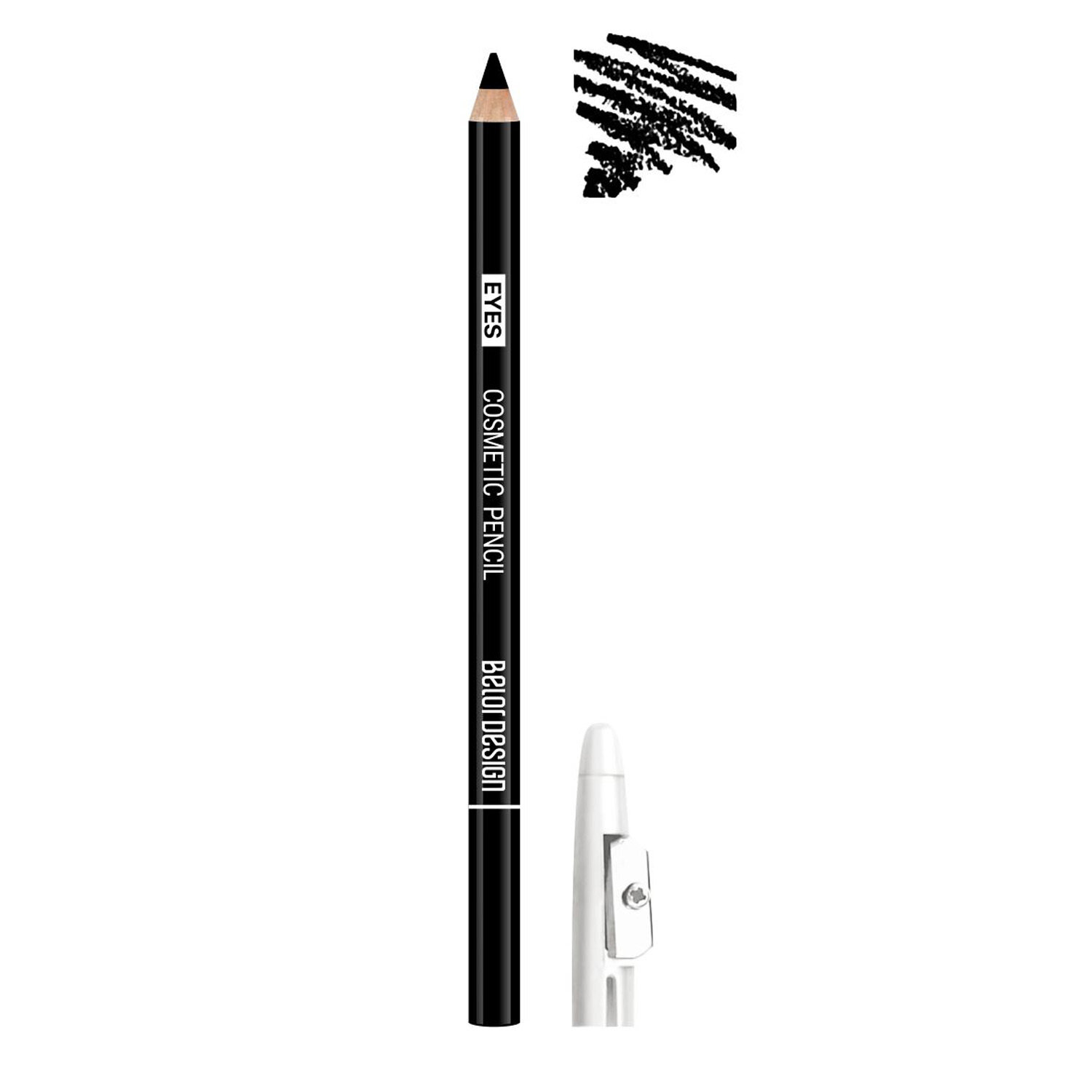 Belor Design Карандаш для глаз Cosmetic Pencil Party, Тон 01 Черный