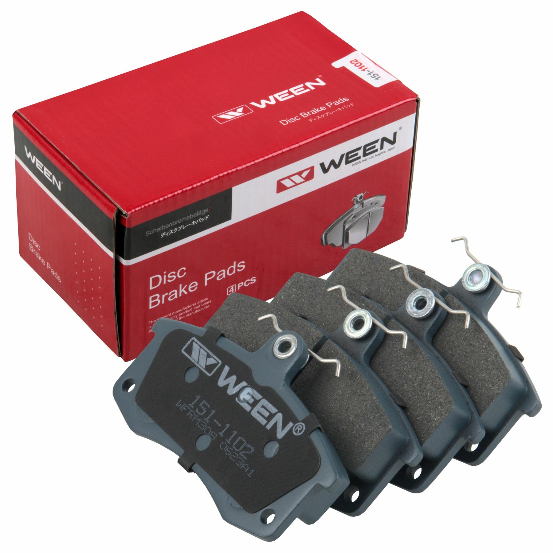 Колодки передние LADA 2110-2115 Kalina 1117-1119 Priora 2170-2 WEEN 151-1102