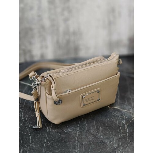 фото Сумка кросс-боди bag irafrail, фактура матовая, гладкая, пудра