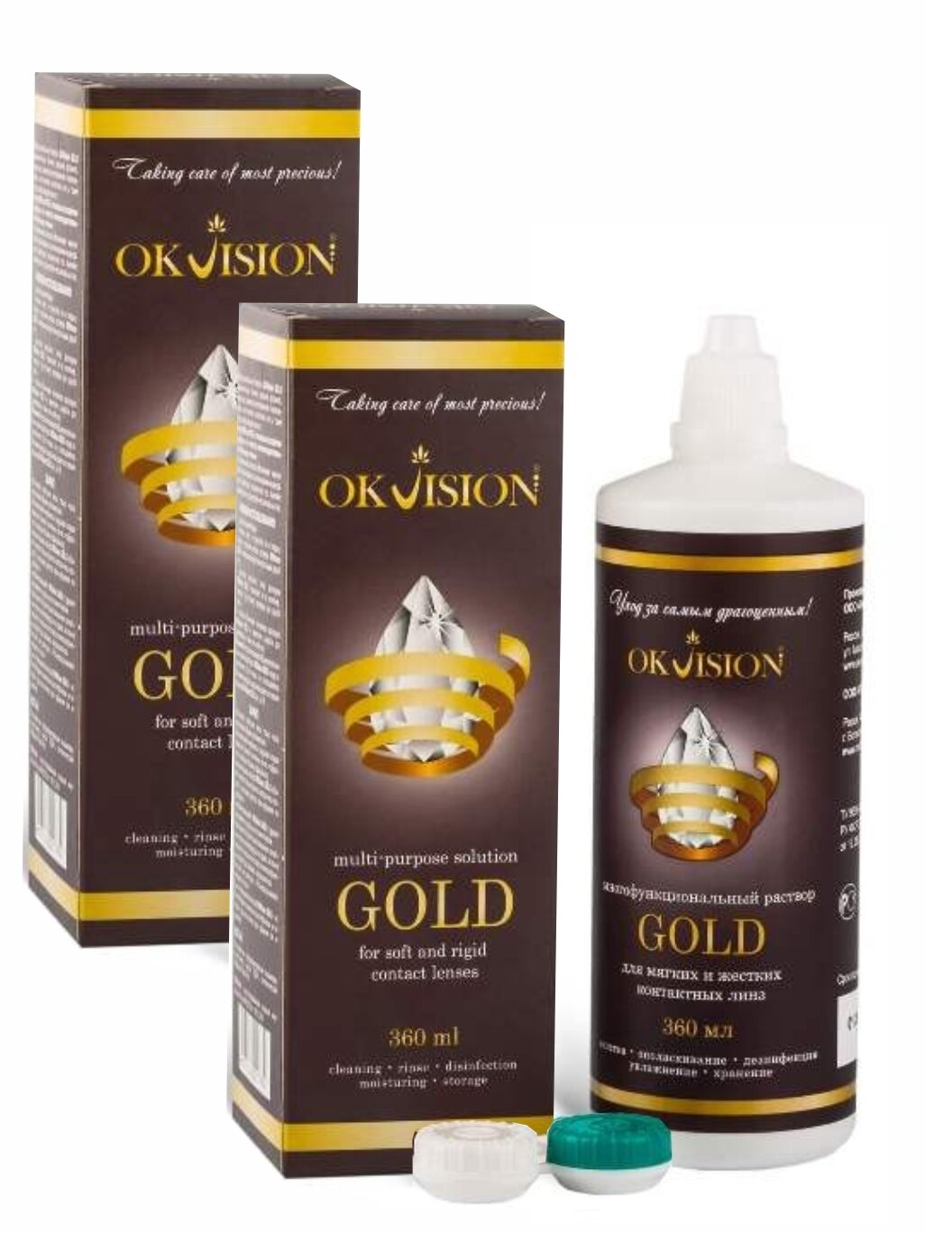Раствор OKVision GOLD Голд 360 мл 2 шт