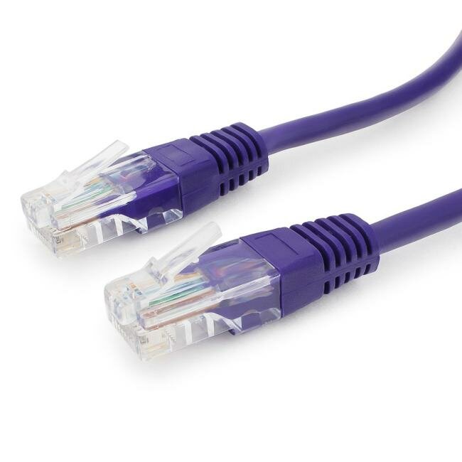 Cablexpert PP12-5M/V Patch Cord UTP кат.5e, 5м, фиолетовый — фото 1