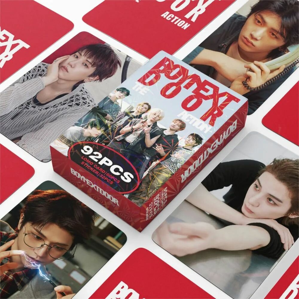 KPOP 92 шт./коробка BOYNEXTDOOR Фотокарточки BOYNEXTDOOR KPOP LOMO Коллекция карточек