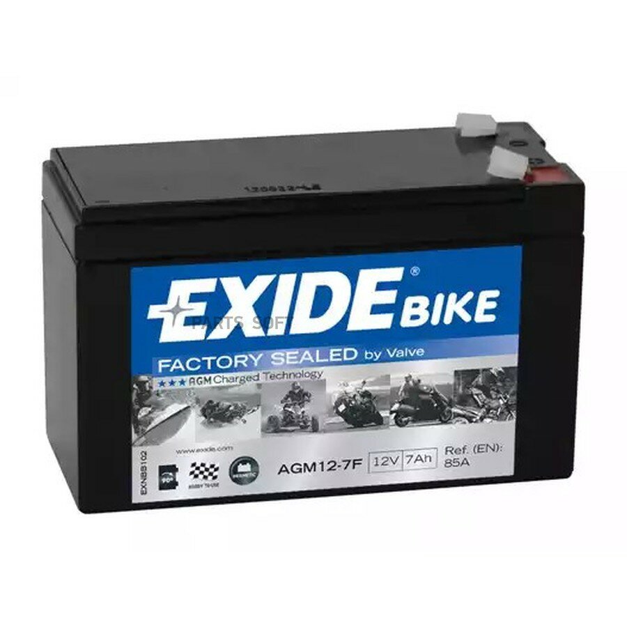 Аккумуляторная батарея от официального дистрибьютора, EXIDE, артикул AGM127F