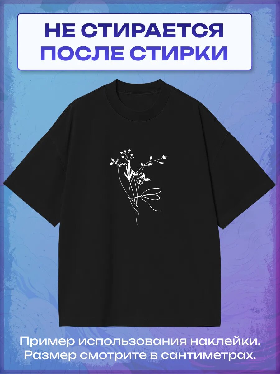 Термонаклейка цветы — фото 1