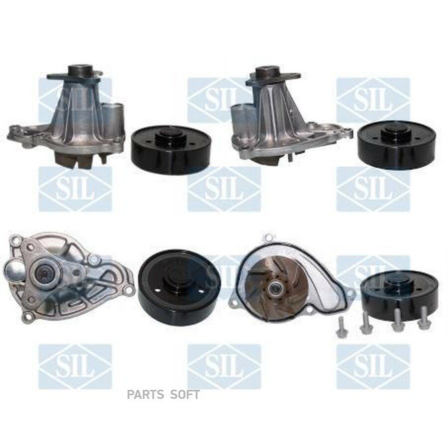 Water pump fits: BMW 5 G30, F90, 7 G11, G12, X5 G05, F95, X6 G0 от официального дистрибьютора, SALERI SIL, артикул PA1624