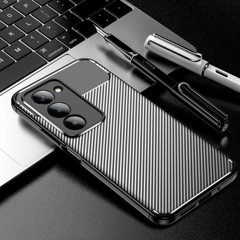 Чехол для Samsung Galaxy S23, черный, текстурный