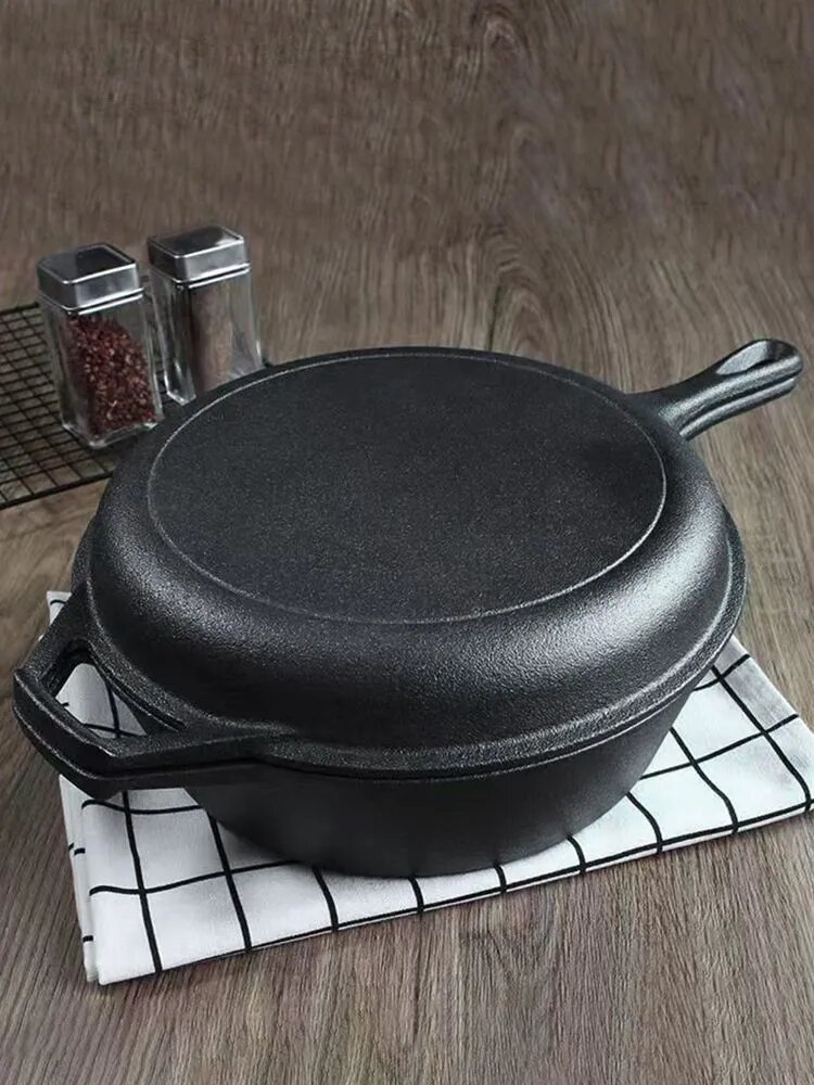Чугунок с крышкой 1 шт чугун