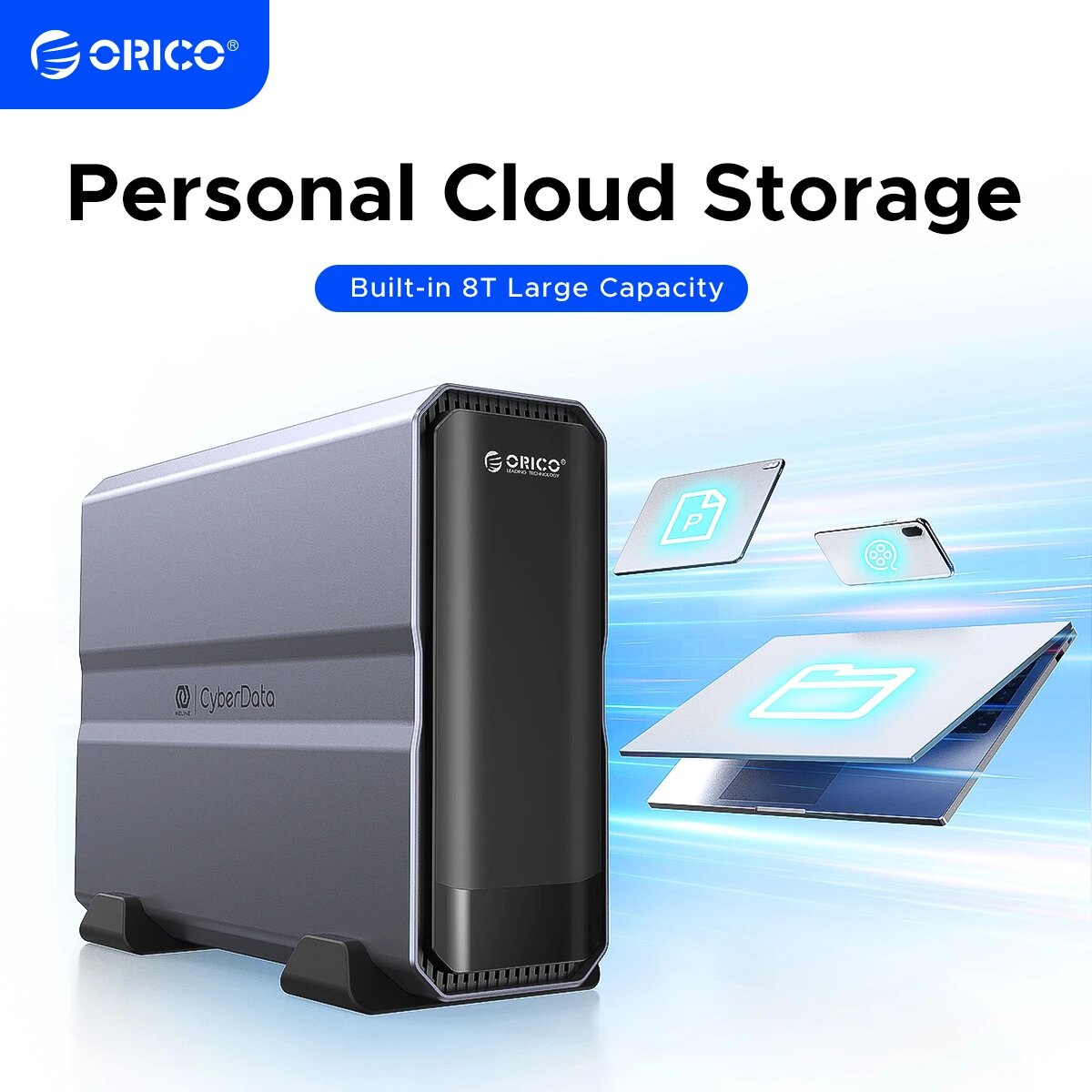 ORICO CF100 Семейное сетевое хранилище 4/8 ТБ 8TB EU Plug