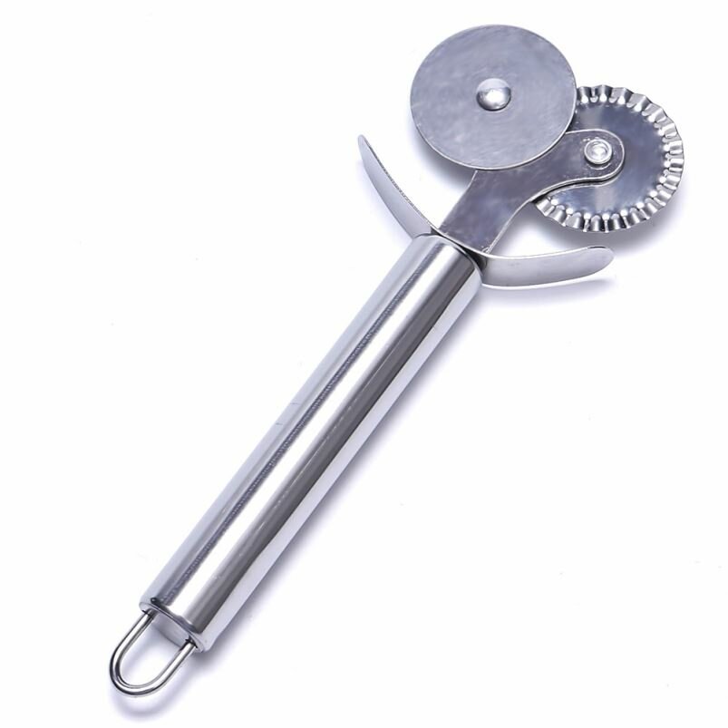 Нож для пиццы и теста (серебряный) — фото 1