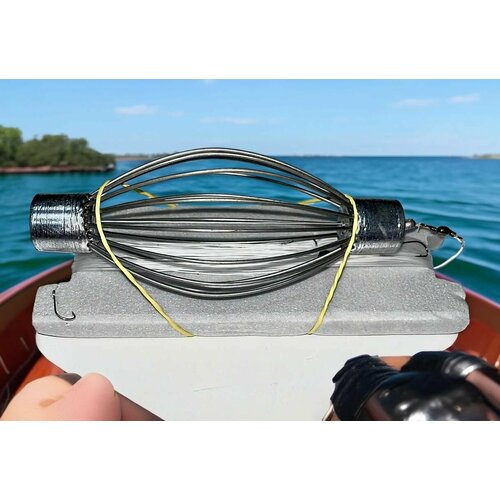 Подпуск. оснастка с кормушкой призма 250гр. 5крючков.