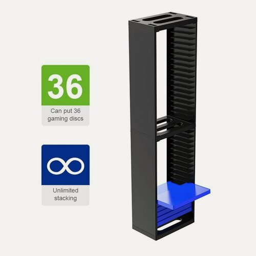 Изображение товара Подставка для хранения дисков MyPads с 36 отсеками для PS4, PS5, Xbox ONE, Series S/X, Nintendo Switch