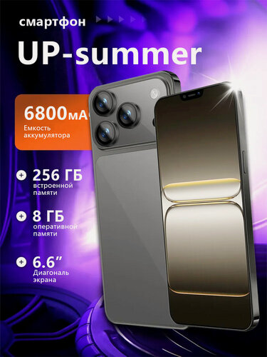 Изображение товара Новейший смартфон 17proMax 6.6"8/256 ГБ с защитной оболочкой, защитной пленкой