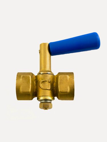 Изображение товара Кран для манометра STI 1/2 дюйма г-г с ручкой — надежная запорная арматура для инженерной сантехники и систем вентиляции.