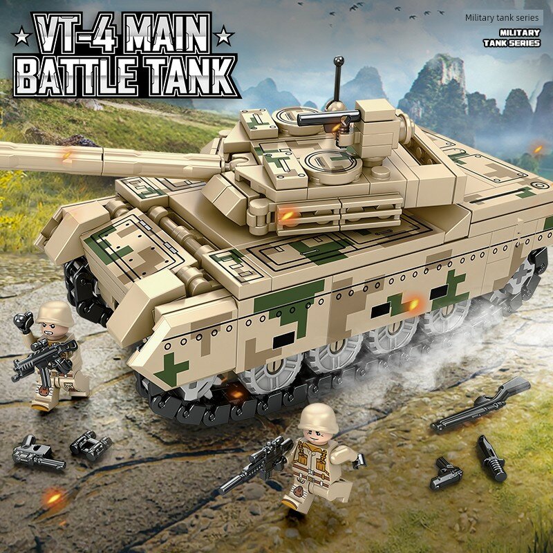 Комплект танка VT-4 основного боя, 364 детали, включая 2 минифигурки