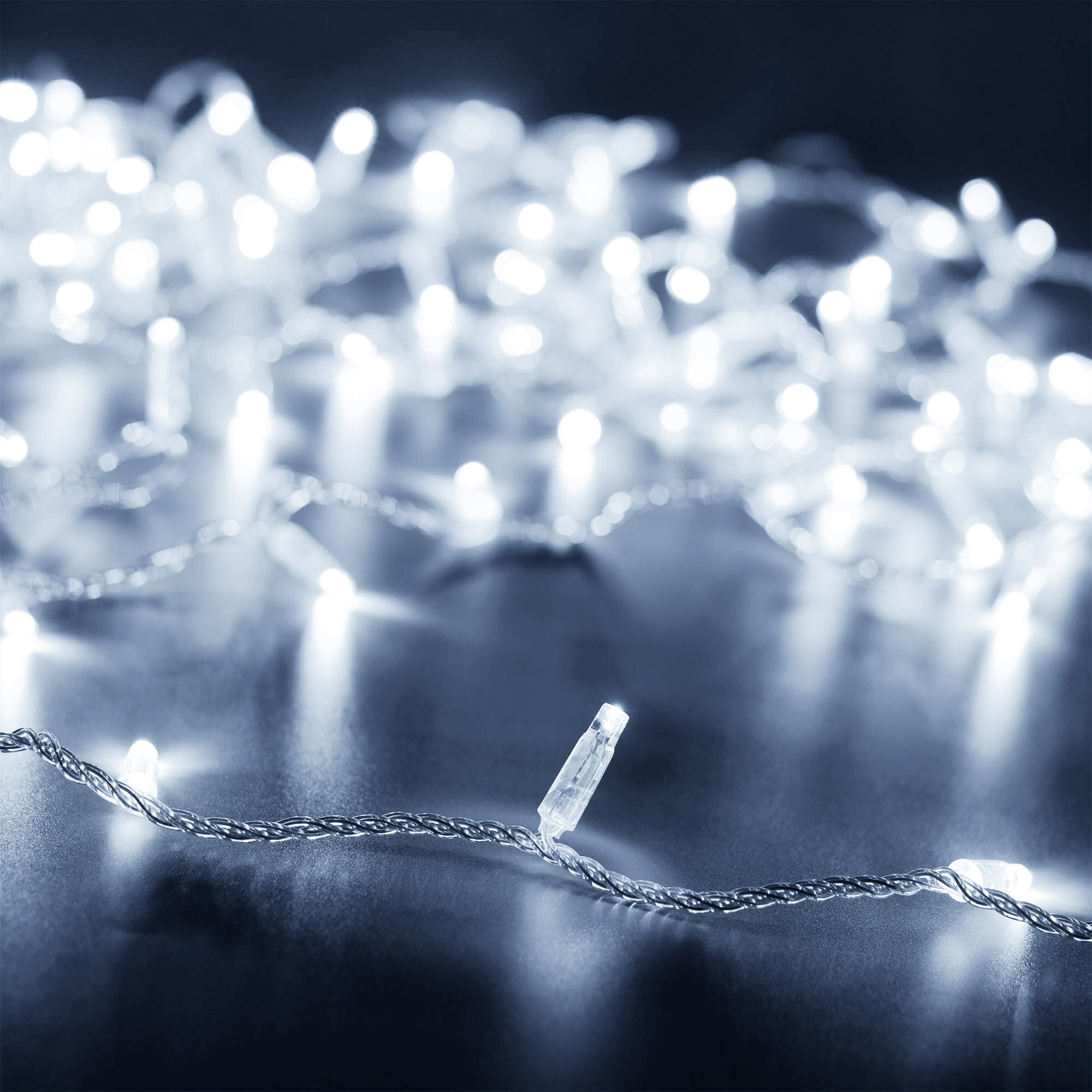 Светодиодная гирлянда ARD-STRING-CLASSIC-10000-CLEAR-100LED-FLASH WHITE (230V, 7W) (Ardecoled, IP65, 1 год) 025782