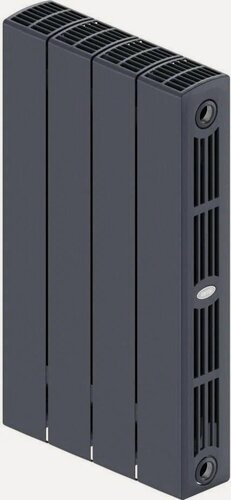 Изображение товара Биметаллический радиатор Rifar SUPReMO 500x4 титан, настенный