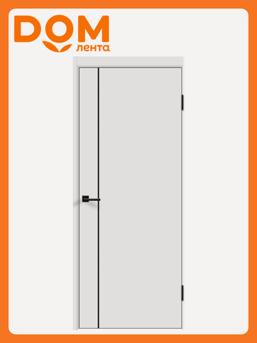 Изображение товара Полотно экошпон ланс M1 глухое без притвора Белый Эмалит 600х2000 мм