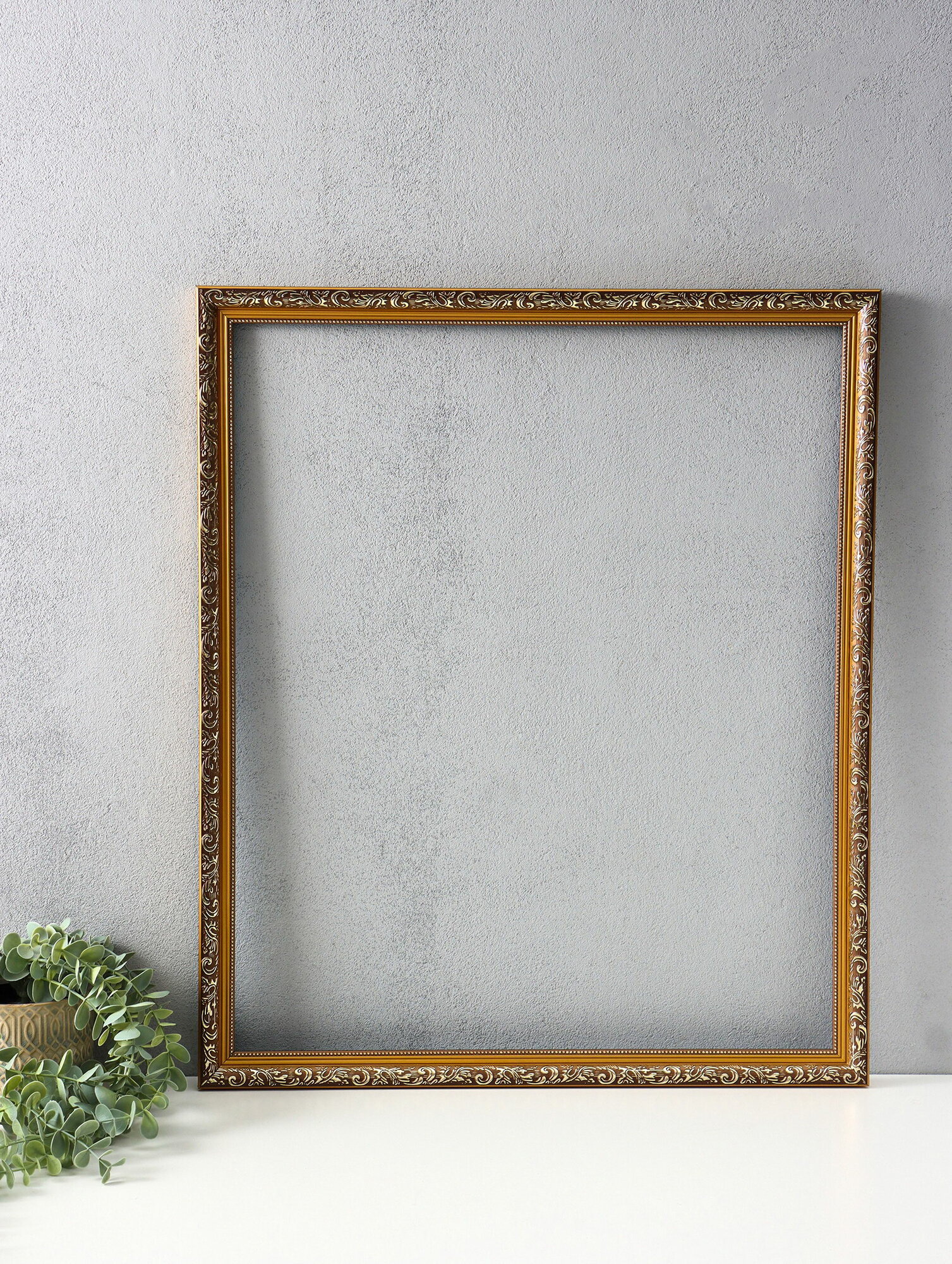 Рама для картин и зеркал Estelle Classic, 50x60 см, пластик, золото с коричневым