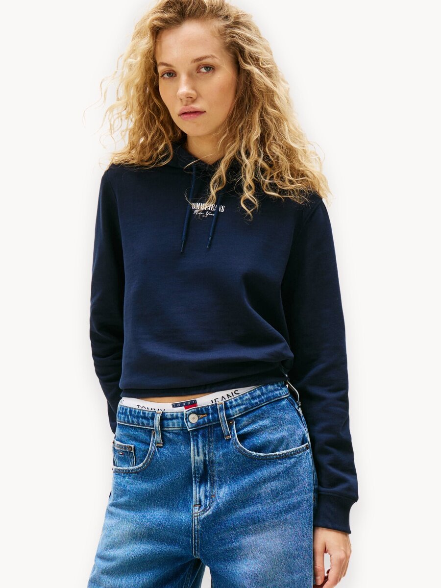 Худи Tommy Jeans, размер L, , темно-синий