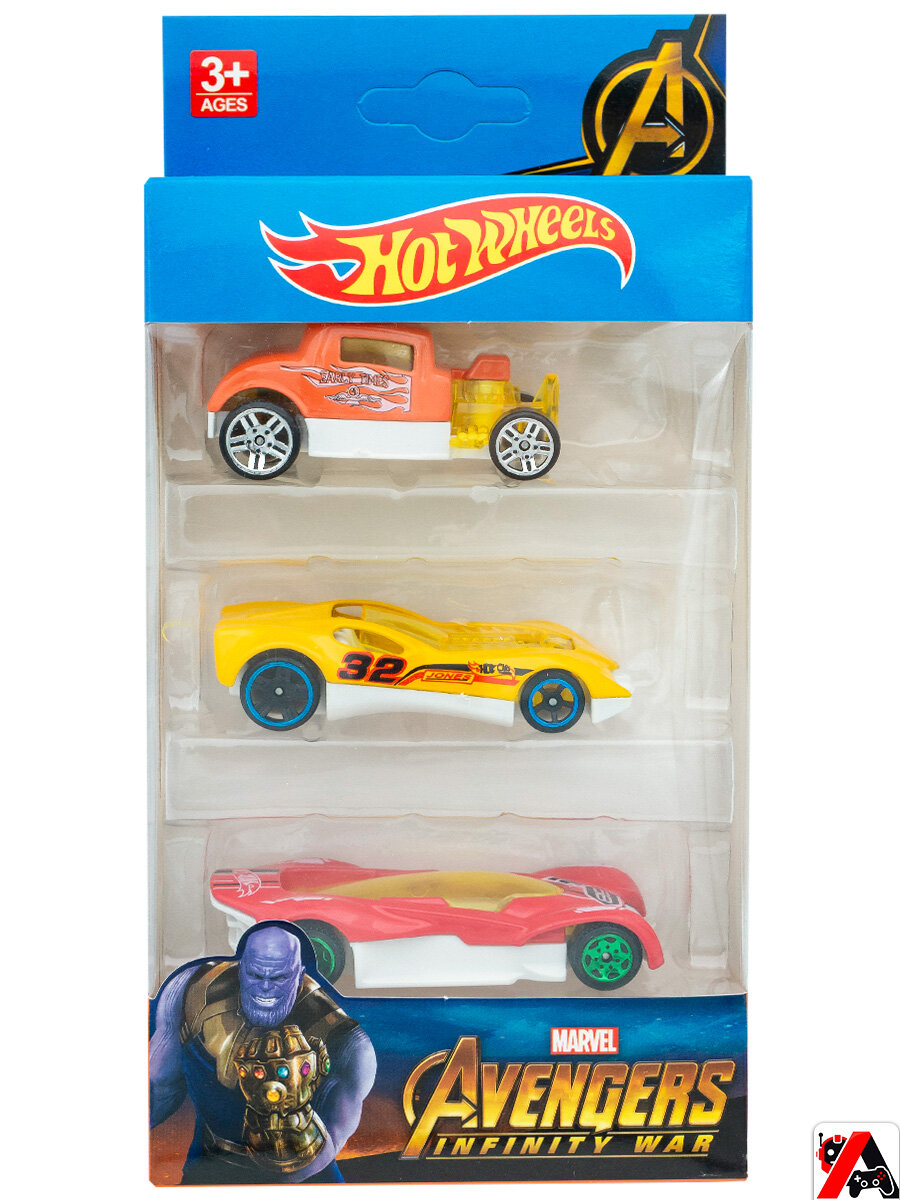 Набор машинок Hot Wheels 3в1, минимашинки, модельки, подарок для мальчика — фото 1