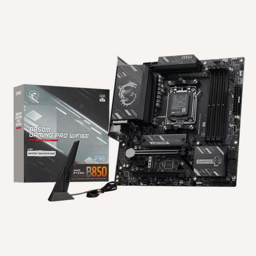 Изображение товара Материнская плата MSI B850M GAMING PRO WIFI6E, AM5, AMD B850, Micro-ATX, RTL (B850M GAMING PRO WIFI6E)