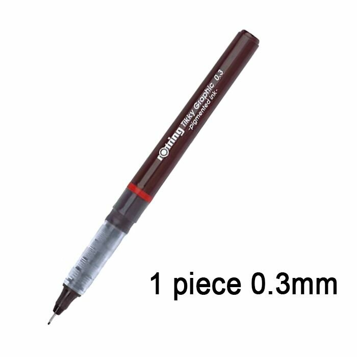 Толщина линии 0.3 мм 1 шт Цвет Черный Линер Rotring Ручка