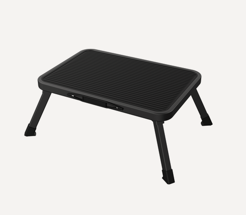 Изображение товара Ступенька-платформа стальная Zalger, складная, 38х26 см, цвет черный