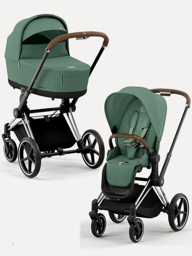 Изображение товара Коляска 2 в 1 Cybex Priam IV Leaf Green/Chrome Brown 523001605