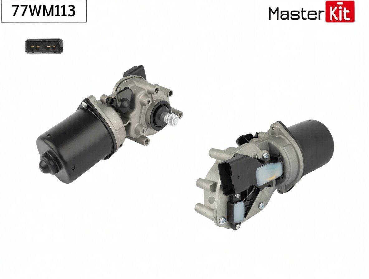 Мотор стеклоочистителя перед. Renault SCENIC II (JM0/1_) 2003 - 77WM113 MasterKit арт. 77WM113