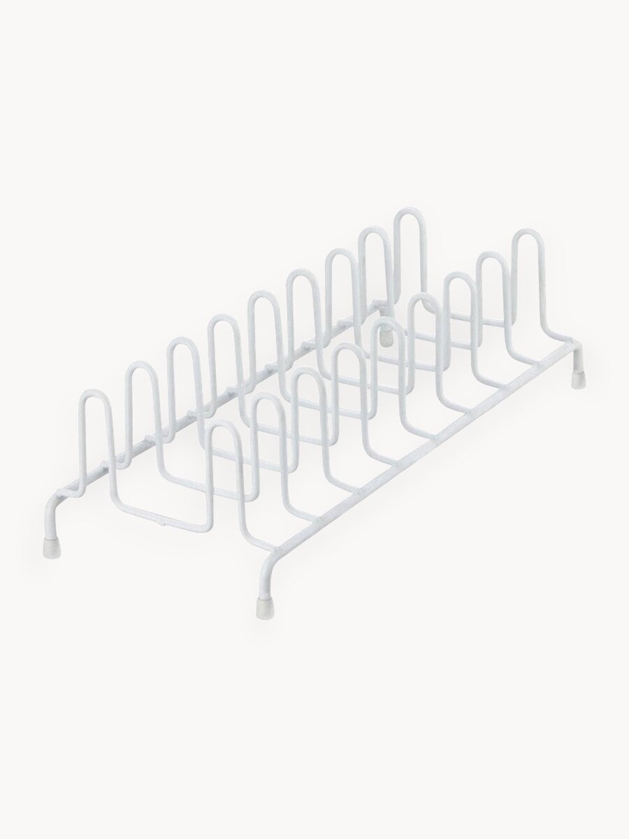 Органайзер Kroffos "Queue", для крышек, белый, металлический, настольный